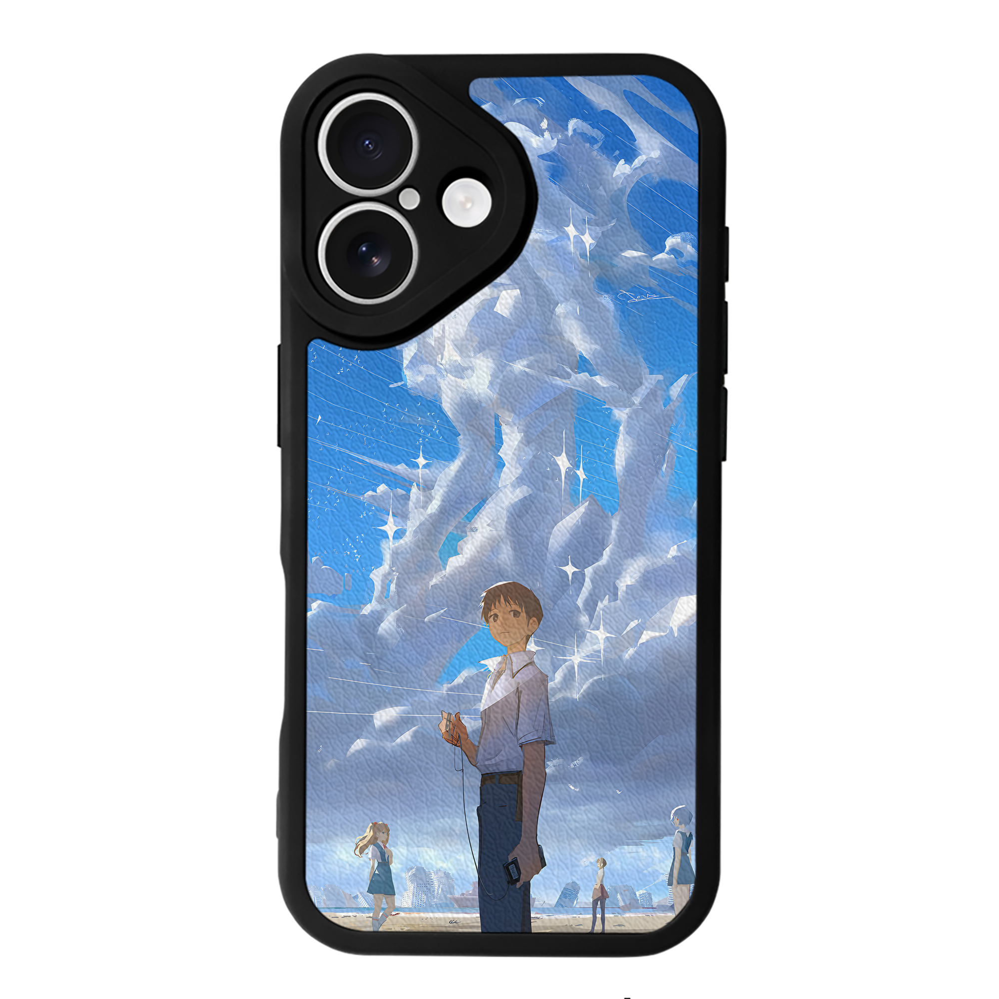 （画像用） EVA 新世紀エヴァンゲリオン 【iPhone 16シリーズ対応】シリコンスマホケース（レザー調） 材質：シリコン